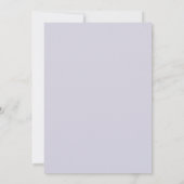 Invitation Mariage au pétale de pervenche lilac (Dos)