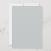 Invitation Mariage au pétale de violette argentée (Dos)