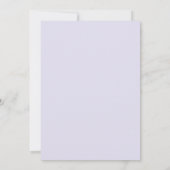 Invitation Mariage au pétale orange lilas (Dos)