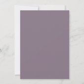 Invitation Mariage au plum Hydrangea Eucalyptus (Dos)