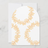 Invitation Mariage au Plumeria Orange (Dos)