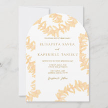 Mariage au Plumeria Orange