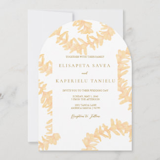 Invitation Mariage au Plumeria Orange
