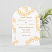 Invitation Mariage au Plumeria Orange (Debout devant)