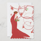 Invitation Mariage au Poinsettia (Dos)