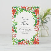 Invitation Mariage au Poinsettia (Debout devant)