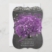 Invitation Mariage au pot Mason radiant violet (Dos)