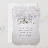 Invitation Mariage au pot Mason violet lavande arbre à feuill (Dos)