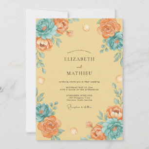 Invitation Mariage au Ranunculus Eucalyptus Crème au Beurre S