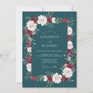 Invitation Mariage au Ranunculus Eucalyptus Essence de Pétrol