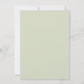 Invitation Mariage au Ranunculus Eucalyptus Lilas Céladon (Dos)