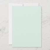 Invitation Mariage au Ranunculus Eucalyptus Menthe (Dos)