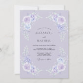 Invitation Mariage au Ranunculus Eucalyptus Pervenche (Devant)