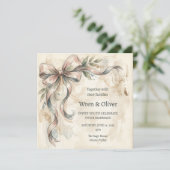 Invitation Mariage au Ruban de Magnolia (Debout devant)
