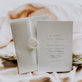 Invitation Mariage au style moderne formel
