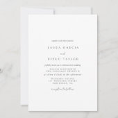 Invitation Mariage au style moderne formel (Devant)