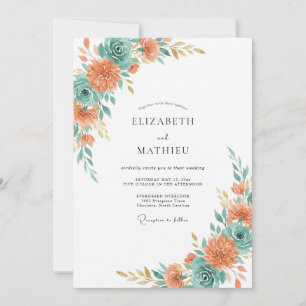 Invitation Mariage au succulent d'eucalyptus en terre cuite t