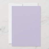 Invitation Mariage au Succulent Eucalyptus Lilas (Dos)