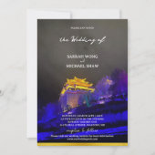 Invitation Mariage au temple chinois (Devant)
