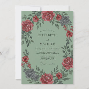 Invitation Mariage au Vigne de Prune Bourguignonne