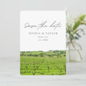Invitation Mariage au Vignoble Napa à Réserver (Debout devant)