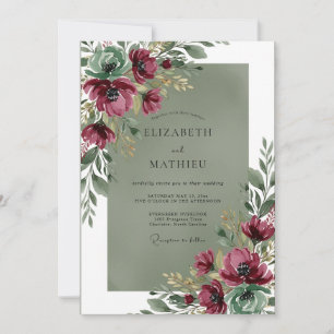 Invitation Mariage Automnal à Couper le Souffle en Bourgogne
