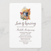 Invitation Mariage Automnal autour du Café (Devant)