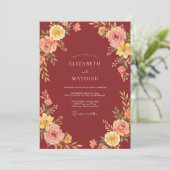 Invitation Mariage Automnal Bourguignon (Debout devant)