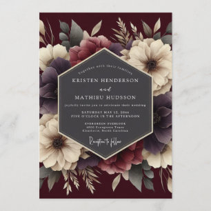 Invitation Mariage Automnal Bourguignon Velouté