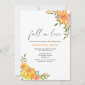 Invitation Mariage automnal de citrouille (Devant)