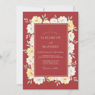 Invitation Mariage Automnal Distingué à la Cannelle