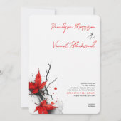 Invitation Mariage Automnal Dramatique (Devant)