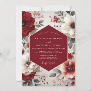 Invitation Mariage Automnal Majestueux en Bourgogne