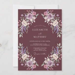 Invitation Mariage Automnal Riche en Vin