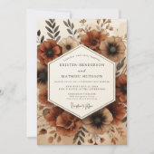 Invitation Mariage Automnal Sienne Bloom (Devant)