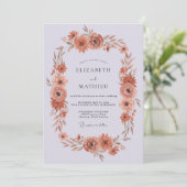 Invitation Mariage Automnal Sublime Terracotta (Debout devant)