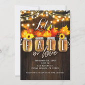 Invitation Mariage Automne Feuilles et Lumières Tombez Amoure (Dos)