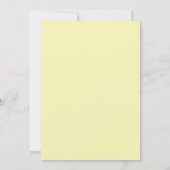 Invitation Mariage aux Baies Jaune Pâle (Dos)