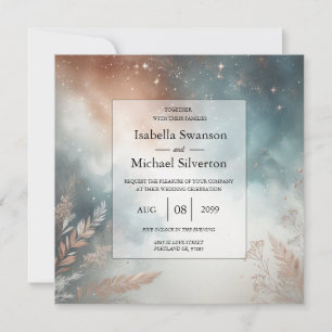 Invitation Mariage aux Cieux de Poussière d'Étoiles de Sauge