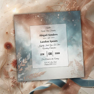 Invitation Mariage aux Cieux de Poussière d'Étoiles de Sauge