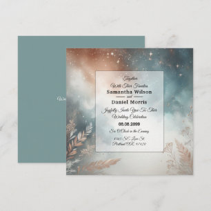 Invitation Mariage aux Cieux de Poussière d'Étoiles de Sauge