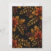 Invitation Mariage aux Feuilles d'Automne (Dos)