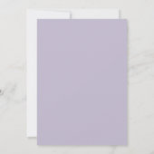 Invitation Mariage aux Feuilles de Chartreuse Violette (Dos)