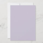 Invitation Mariage aux Feuilles de Lilas (Dos)