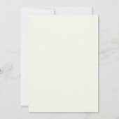 Invitation Mariage aux Feuilles de Pêche Crème (Dos)