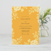 Invitation Mariage aux Feuilles de Safran (Debout devant)