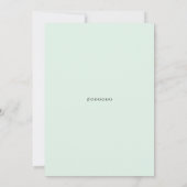 Invitation Mariage aux Feuilles Grises Acier (Dos)