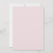 Invitation Mariage aux Feuilles Rose Pastel (Dos)