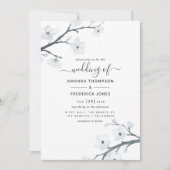 Invitation Mariage aux fleurs de cerisier (Devant)