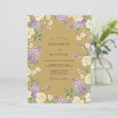 Invitation Mariage aux Fleurs de Lilas (Debout devant)